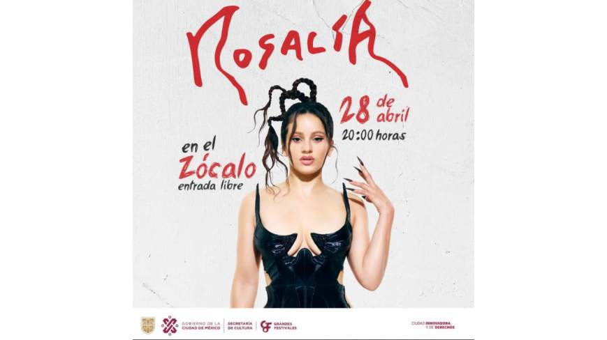 Anuncian concierto gratuito de Rosalía en la CDMX
