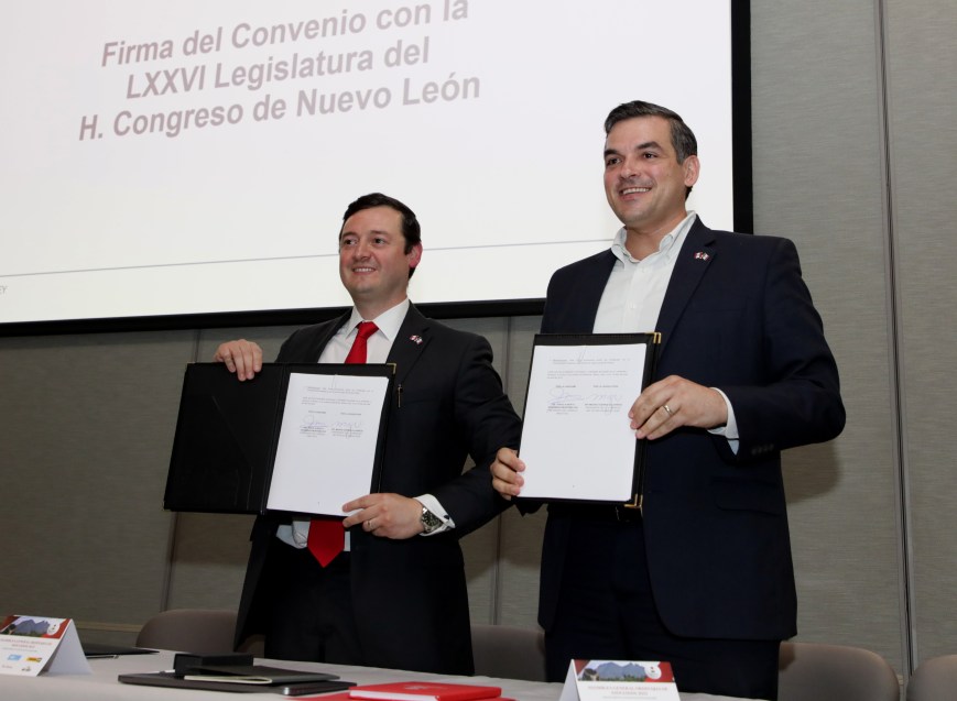 Firma Congreso de Nuevo León convenio con la Cámara de Comercio de Canadá