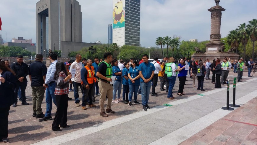 Nuevo León participa en el Simulacro Nacional