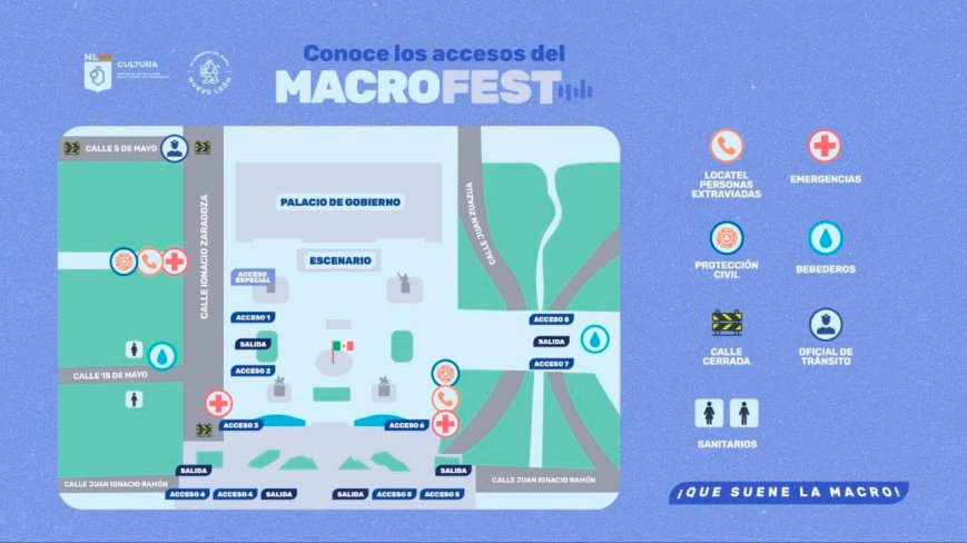 Habrá cierres viales por Macrofest