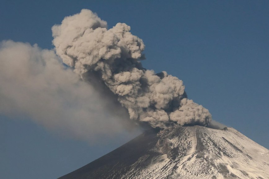 Disminuye actividad del Popocatépetl