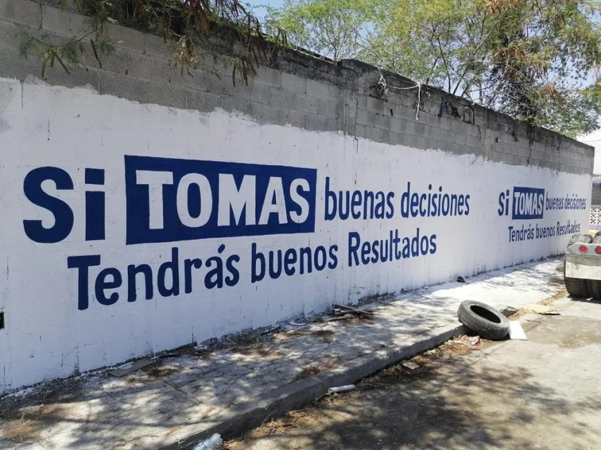 Aparecen pintas de apoyo en Guadalupe