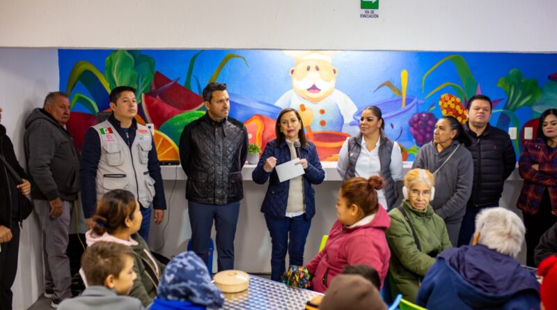 Inaugura Cristina Díaz comedor comunitario en Guadalupe