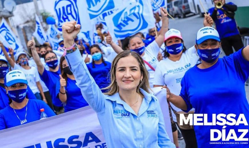 Melissa Díaz anuncia su precandidatura por em PAN a Alcaldía de El Carmen