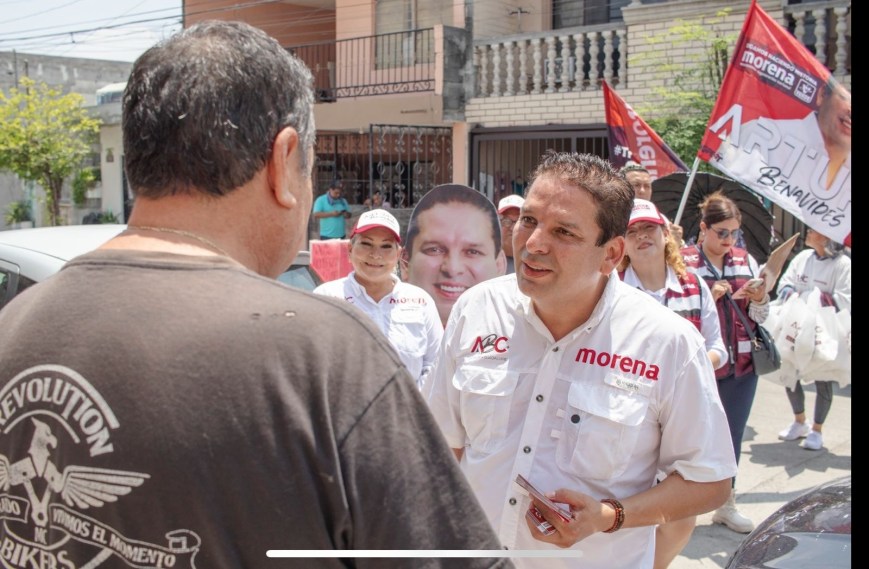 Arturo Benavides implementará programa para combatir los baches en Guadalupe