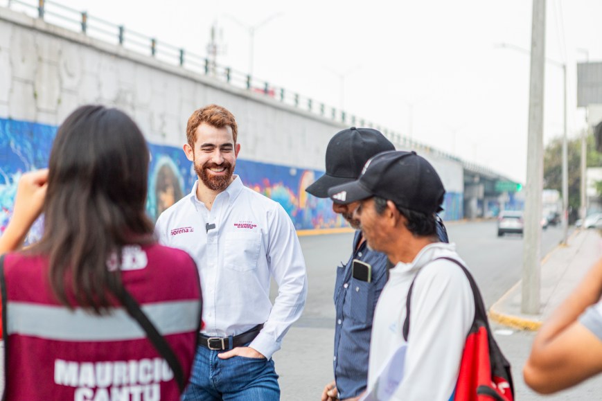 Mauricio Cantú promete solucionar el problema de Transporte en Monterrey