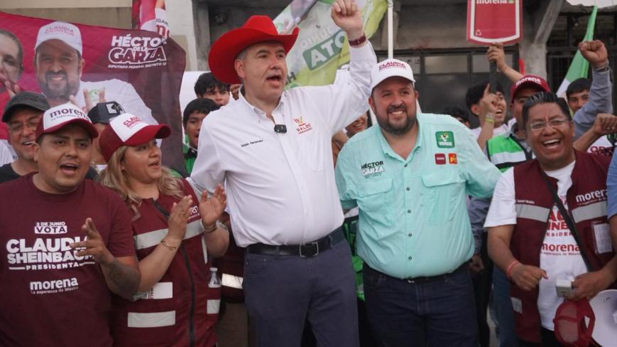 Continúan Waldo Fernández y Judith Díaz recorridos por NL