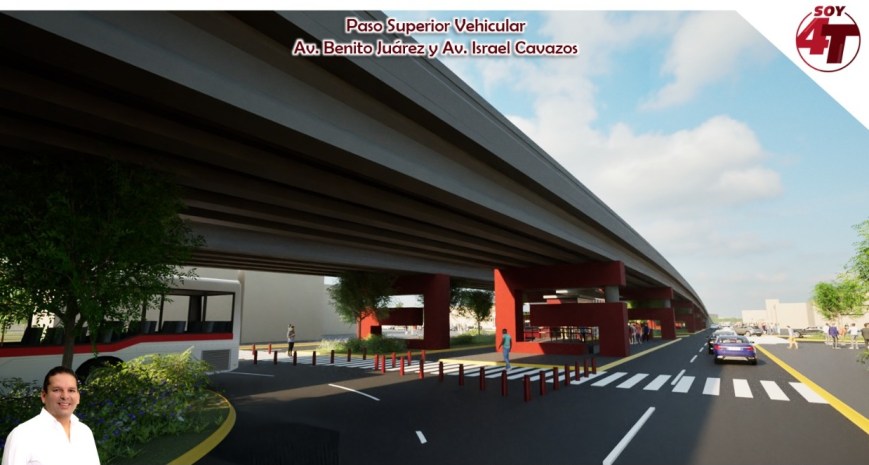 Arturo Benavides propone puente vial en la carretera a Reynosa-Israel Cavazos