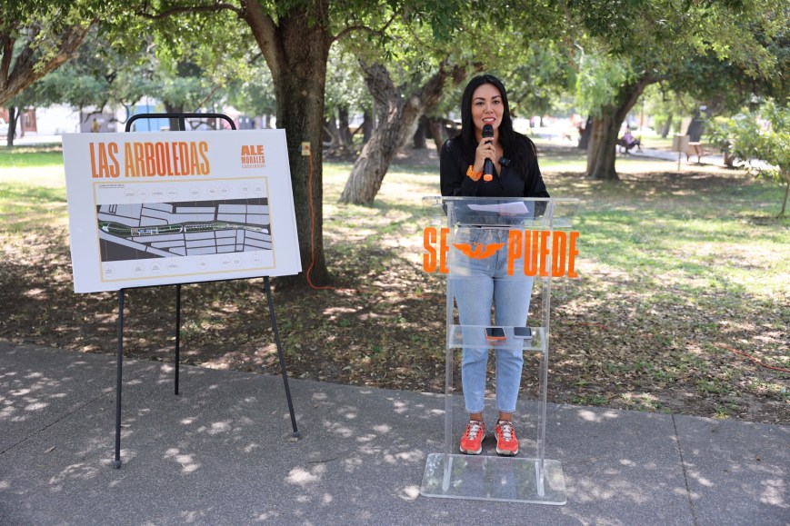 Ale Morales va por remodelación del Parque Las Arboledas