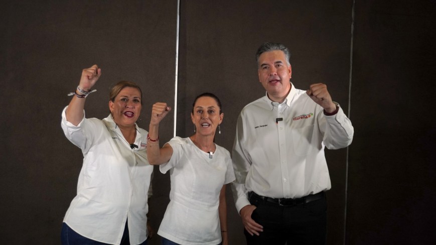 Asegura Claudia Sheinbaum que Waldo Fernández y Judith Díaz lideran carrera al Senado