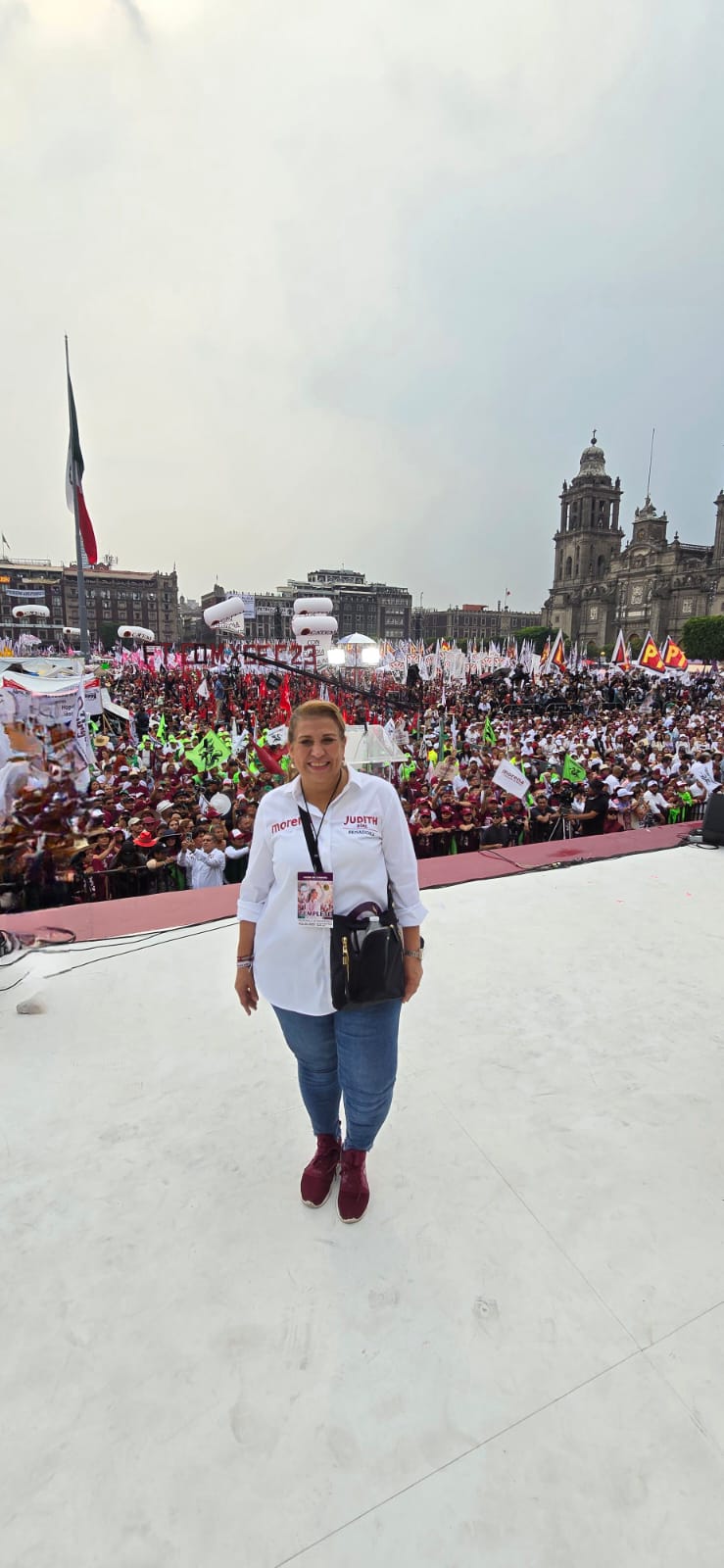 Waldo Fernández y Judith Díaz respaldan a Claudia Sheinbaum en cierre de campaña