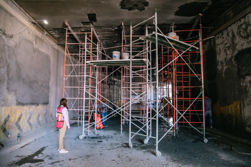 Avanza rehabilitación del paso deprimido en Guadalupe