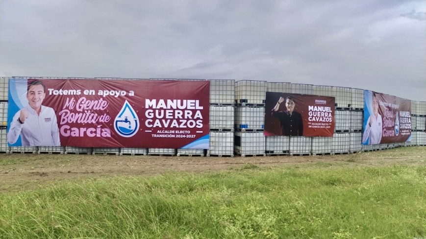 Manuel Guerra entrega 500 tótems de agua en García