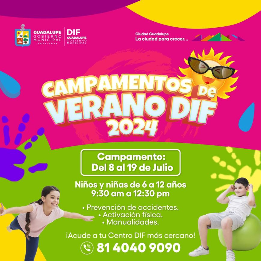 Guadalupe anuncia sus Campamentos de Verano 2024