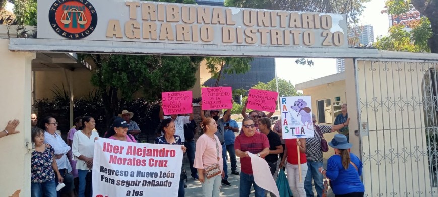 Exigen ejidatarios detener despojo de terrenos en Escobedo