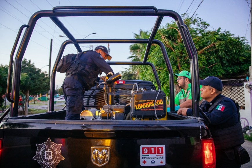 Adaptan patrullas para fumigar en Guadalupe