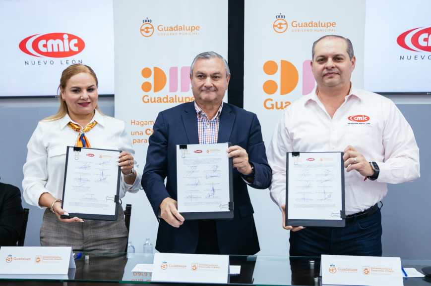 Pactan Guadalupe y CMIC apoyo para la ciudadanía