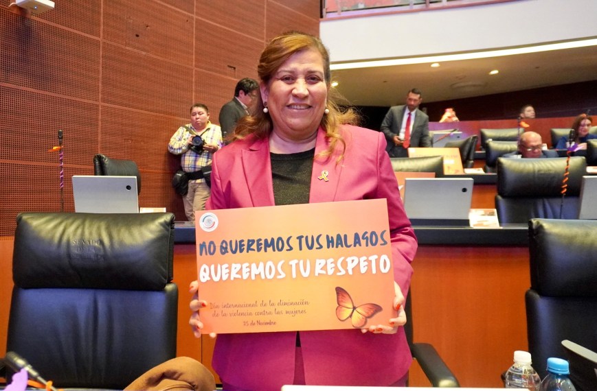 Judith Díaz impulsa reformas para proteger los derechos de las mujeres en el Senado