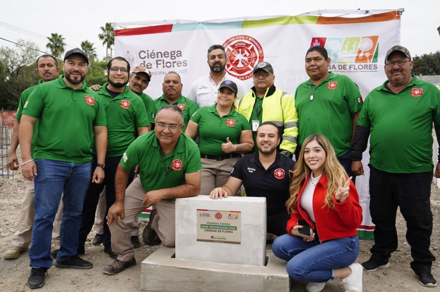 Inicia la construcción de nueva base de Protección Civil y Bomberos en Ciénega de Flores