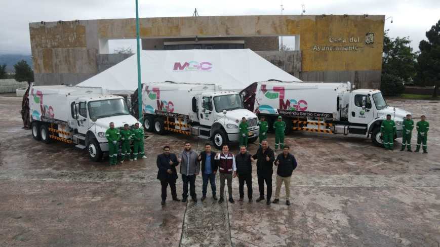 Manuel Guerra Cavazos refuerza la recolección de basura en García con nuevas unidades