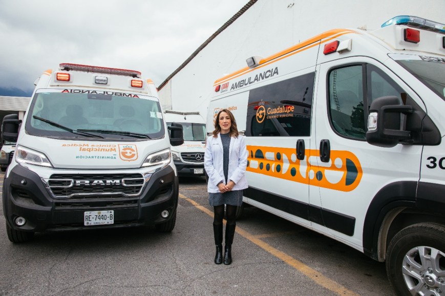 Guadalupe fortalece su atención médica con nuevas ambulancias