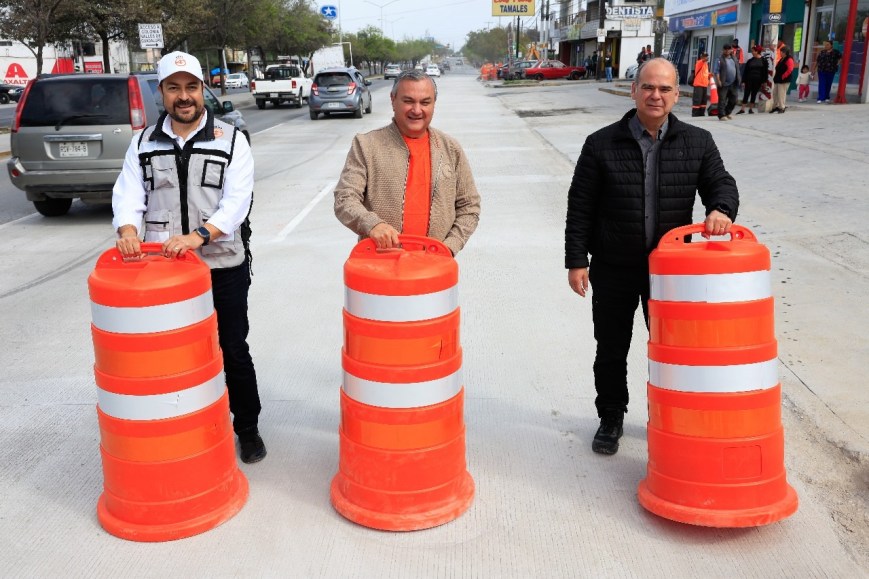 Reabren la circulación de la avenida Eloy Cavazos