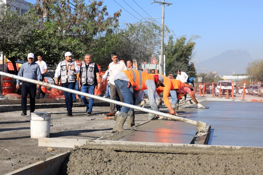 Avanza en un 90% la rehabilitación de la avenida Eloy Cavazos