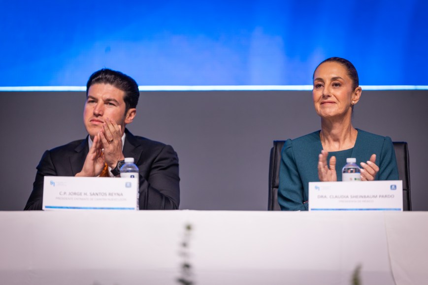 Claudia Sheinbaum presente en la toma de protesta de la CAINTRA NL