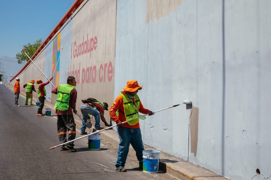 Avanzan mantenimiento en paso deprimido en Las Américas