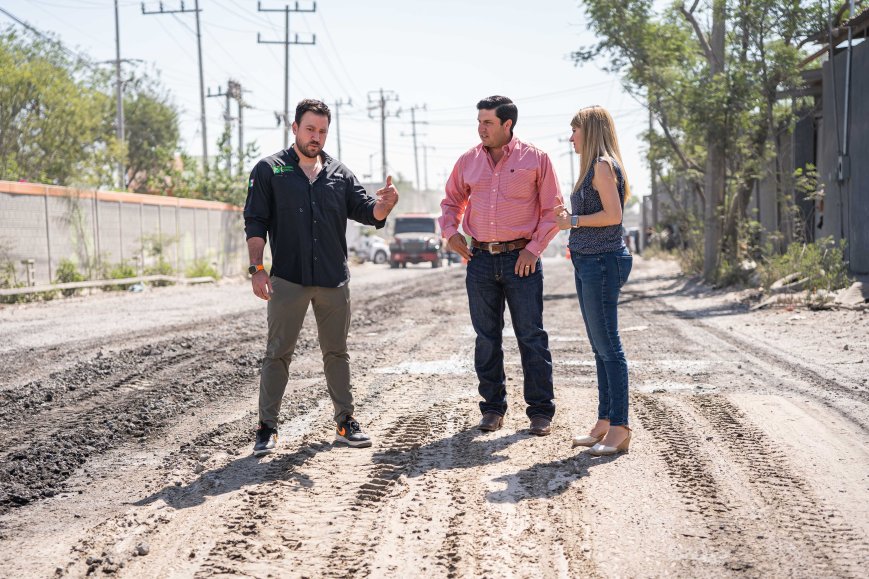 Inicia FIDEURB rehabilitación de la avenida Fidel Velázquez en Salinas Victoria