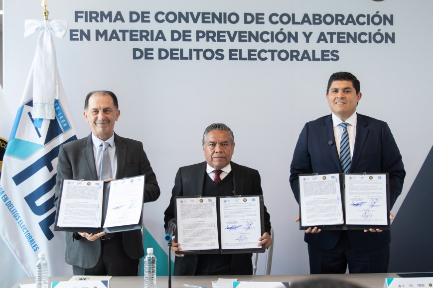 Firman FDE Nuevo León y FISEL convenio para combatir delitos electorales