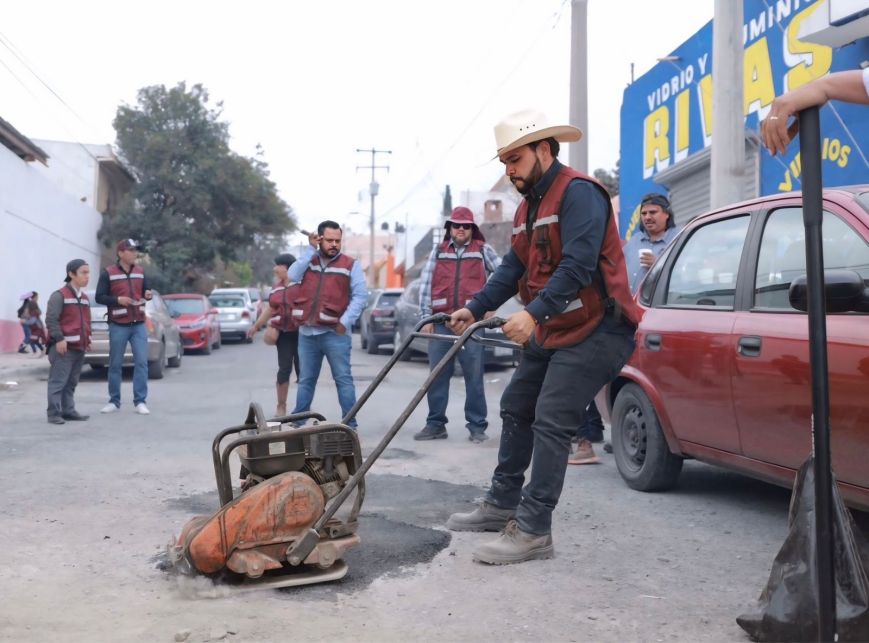 Logra brigada de Alberto Hurtado tapar 5 mil baches en Saltillo