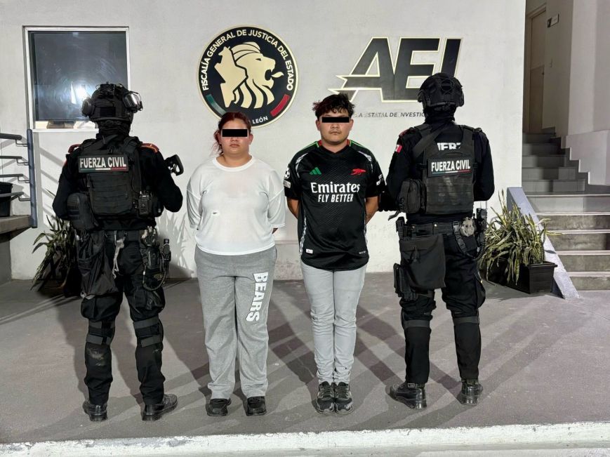 Arrestan a pareja con más de 100 dosis de drogas en Pesquería