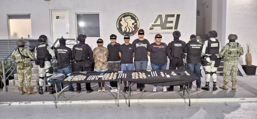 Desarticulan célula delictiva en Linares; hay 16 detenidos, entre ellos cinco menores