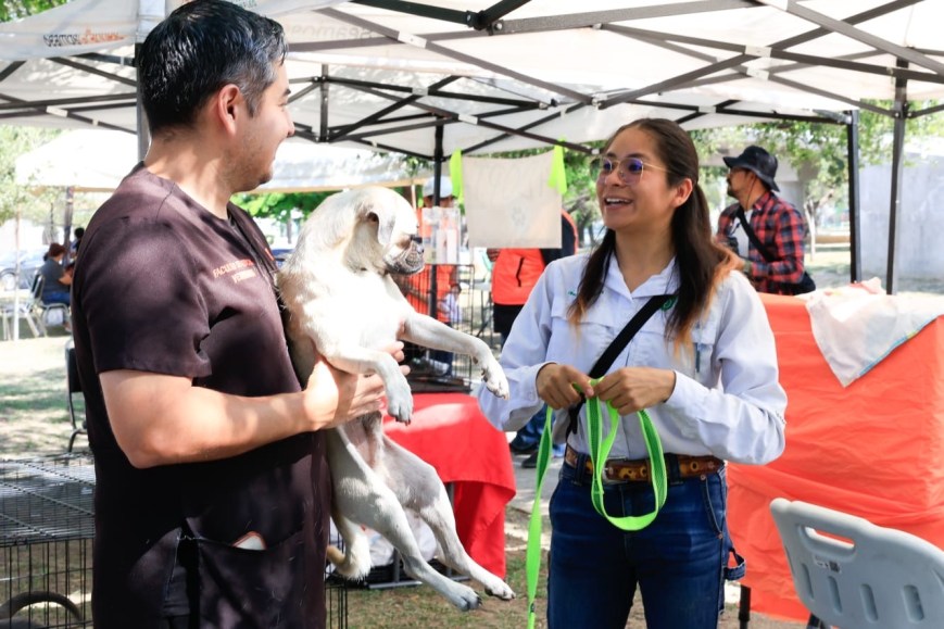 Protegen a mascotas con servicios veterinarios en “Caminata Perrona” en Guadalupe