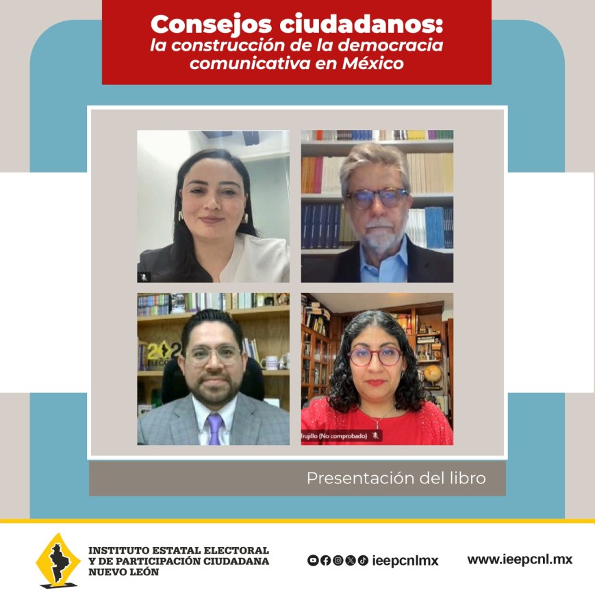 Presenta IEEPCNL libro sobre democracia comunicativa