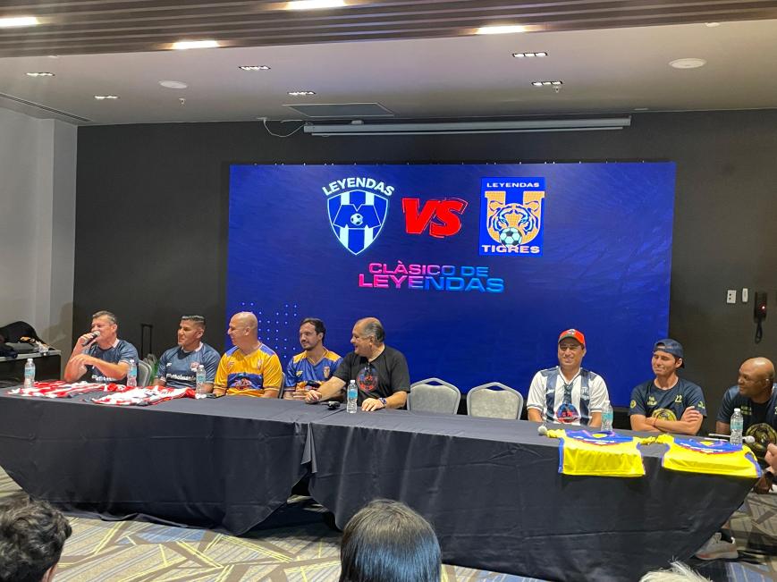 Todo listo para el juego de leyendas del futbol