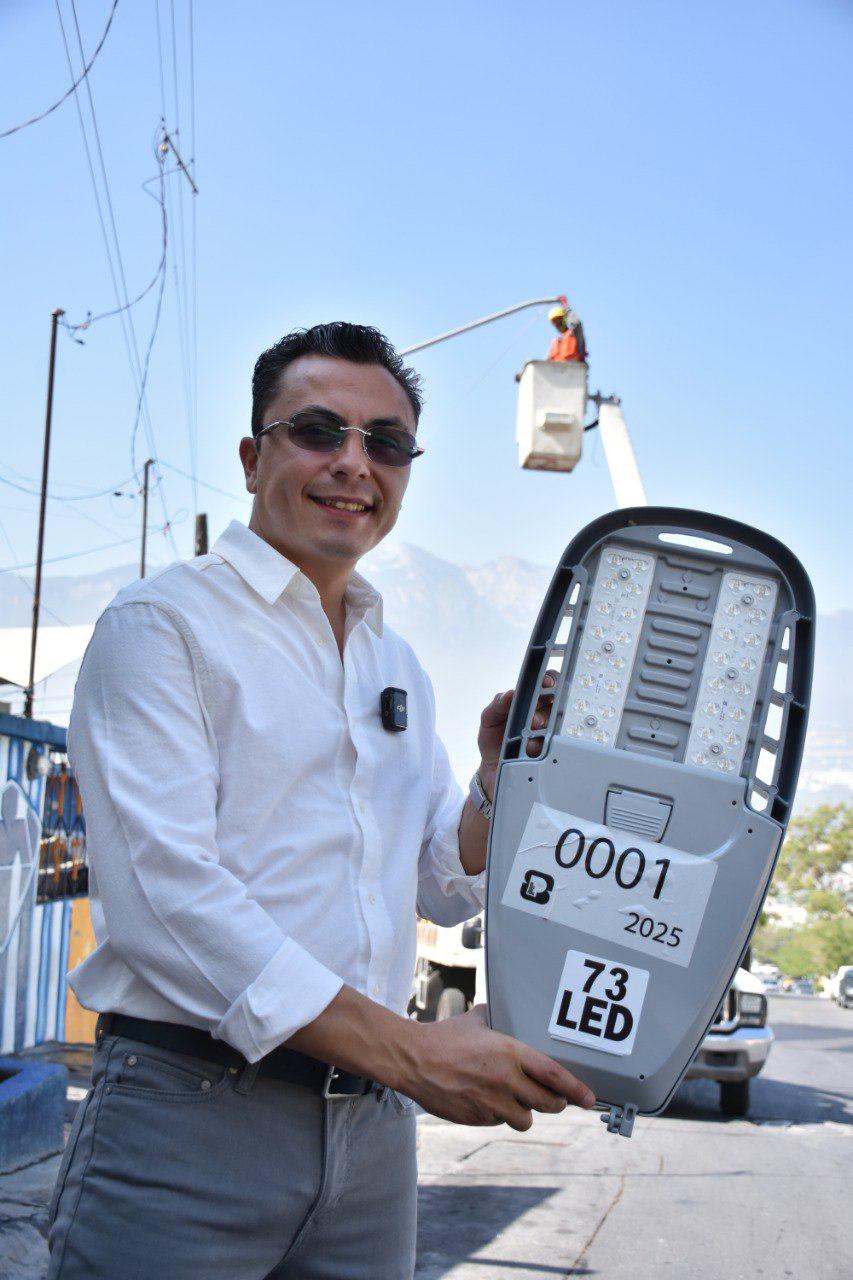 Moderniza San Pedro más de 2 mil 500 luminarias a tecnología LED