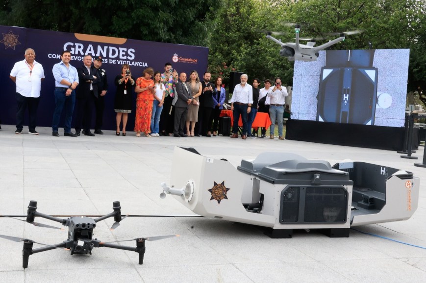 Refuerza Guadalupe seguridad con drones de alta tecnología
