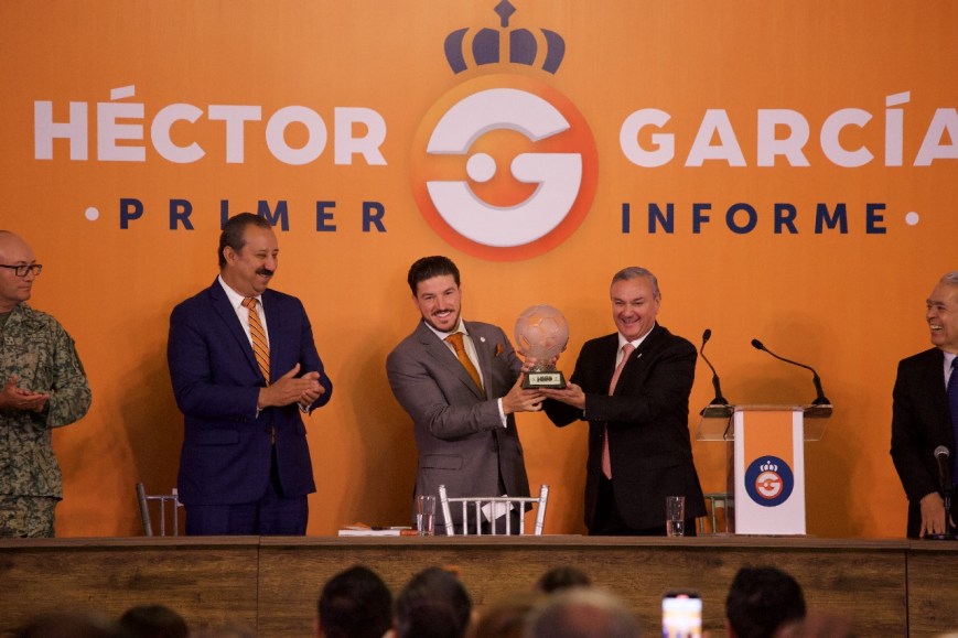 Rinde Héctor García primer informe en Guadalupe