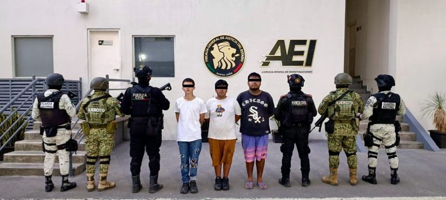 Arrestan a tres integrantes de grupo delictivo en Linares