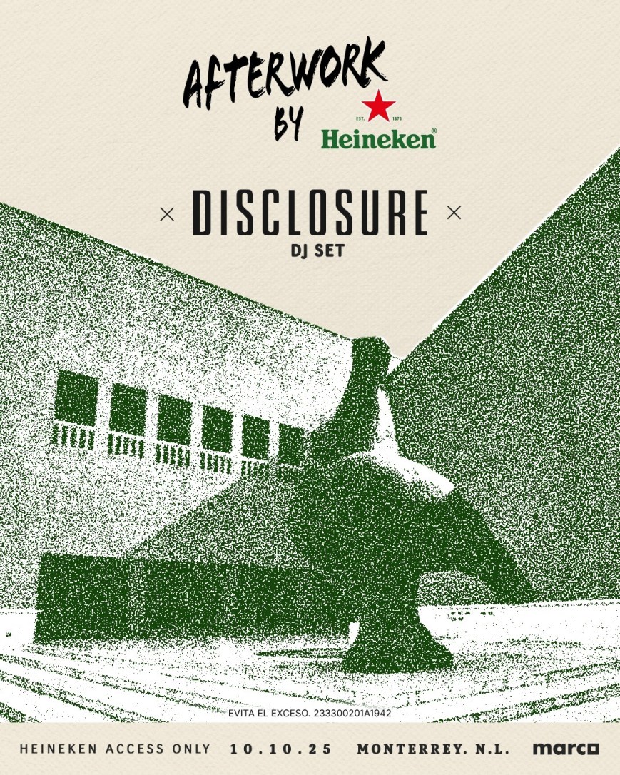 Disclosure se presentará en el escenario de Heineken Afterwork Vol.4