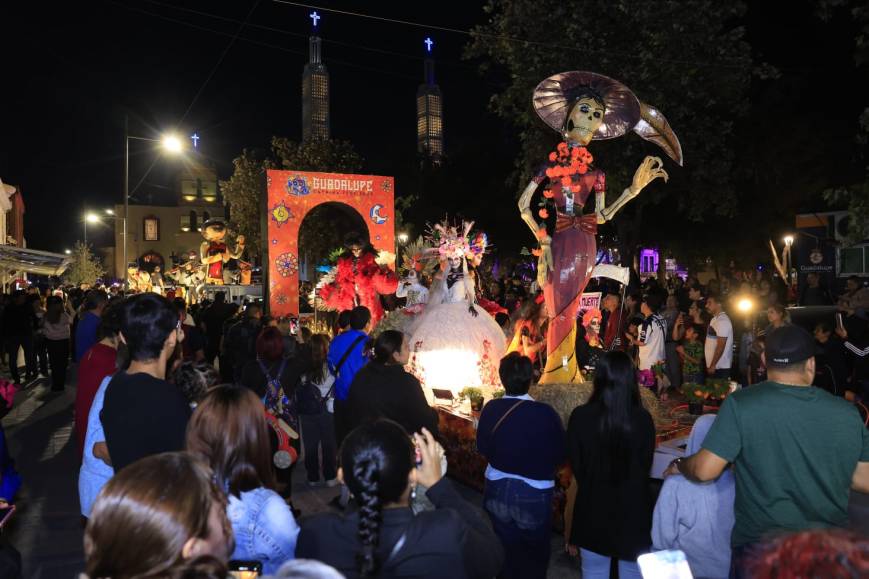 Concluye Catrina Fest 2025 en Guadalupe con desfile muy colorido