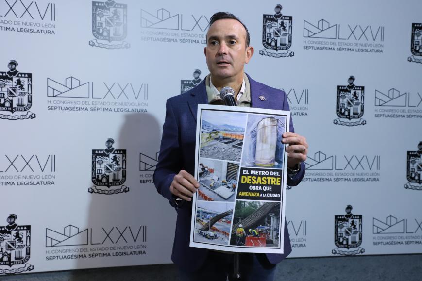 Califica Carlos de la Fuente obras del Metro como “el Metro del Desastre