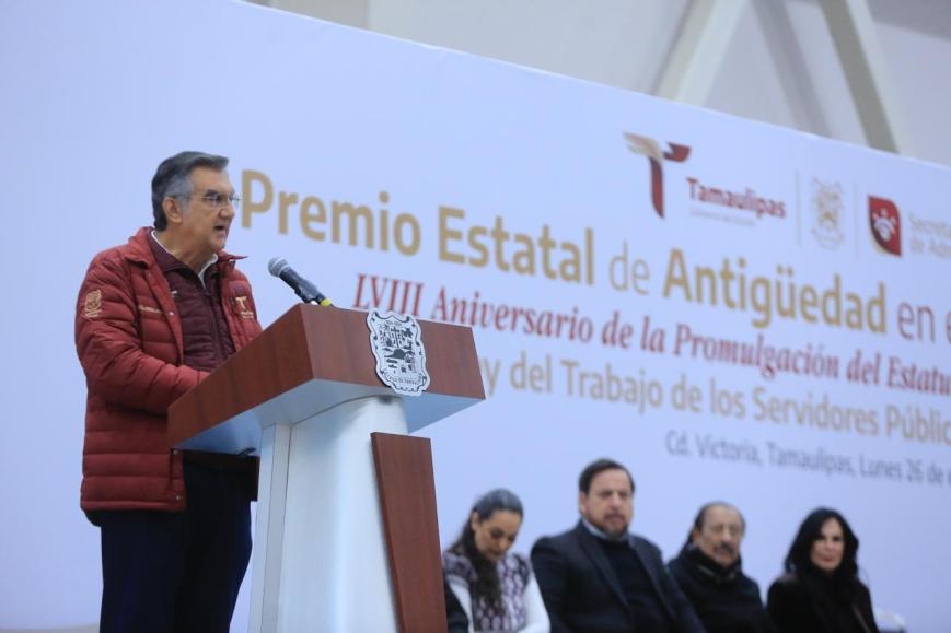 Garantiza Américo Villarreal aumento salarial y pensiones seguras a trabajadores de Tamaulipas