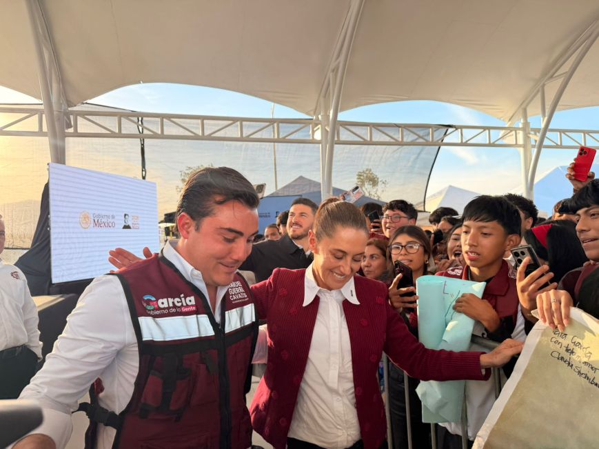 Recibe García a la presidenta Claudia Sheinbaum durante visita oficial
