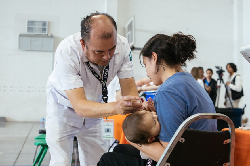 Intensifican vacunación contra el sarampión en Guadalupe