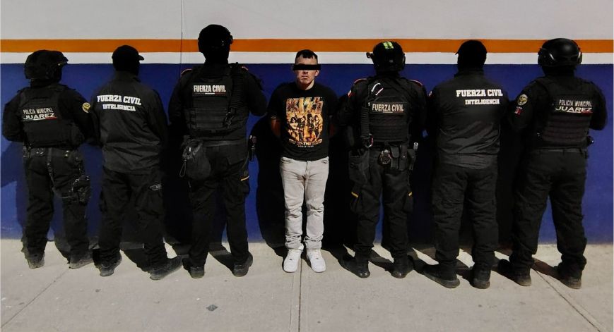 Captura Fuerza Civil en Juárez a objetivo internacional buscado por homicidio en Texas