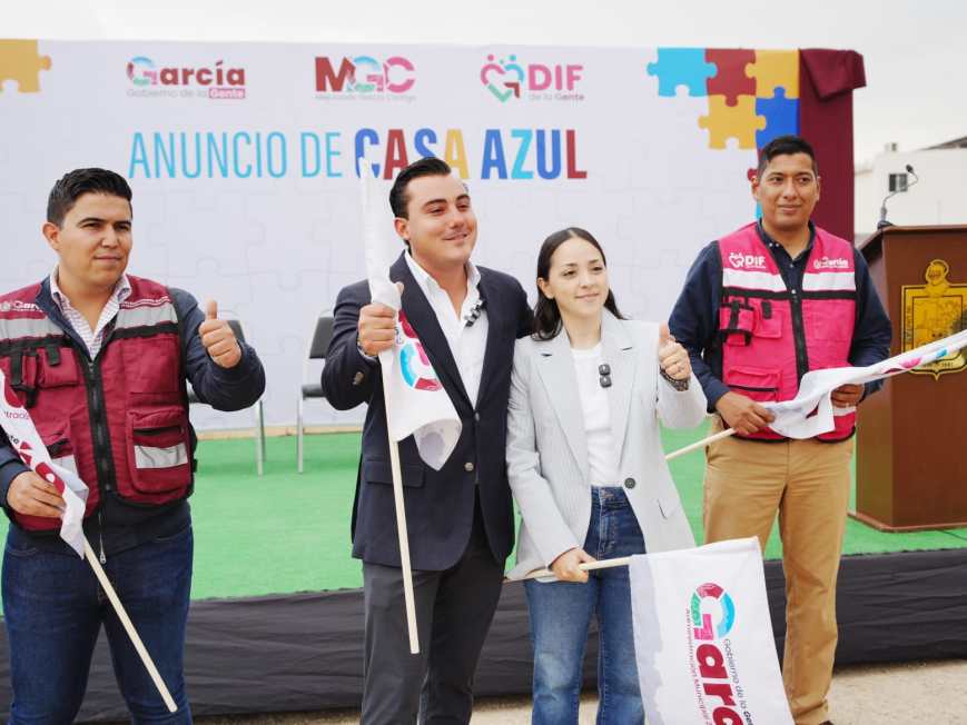 Impulsa García inclusión con construcción de “Casa Azul” para personas con autismo