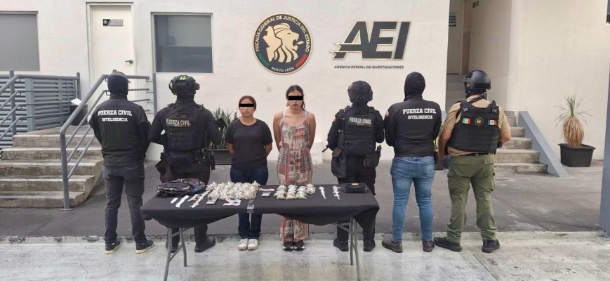 Detienen en Escobedo a dos mujeres presuntas integrantes de grupo delictivo